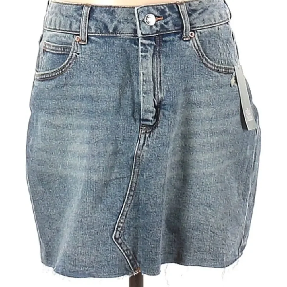 wild fable blue wash 5-pocket denim mini skirt